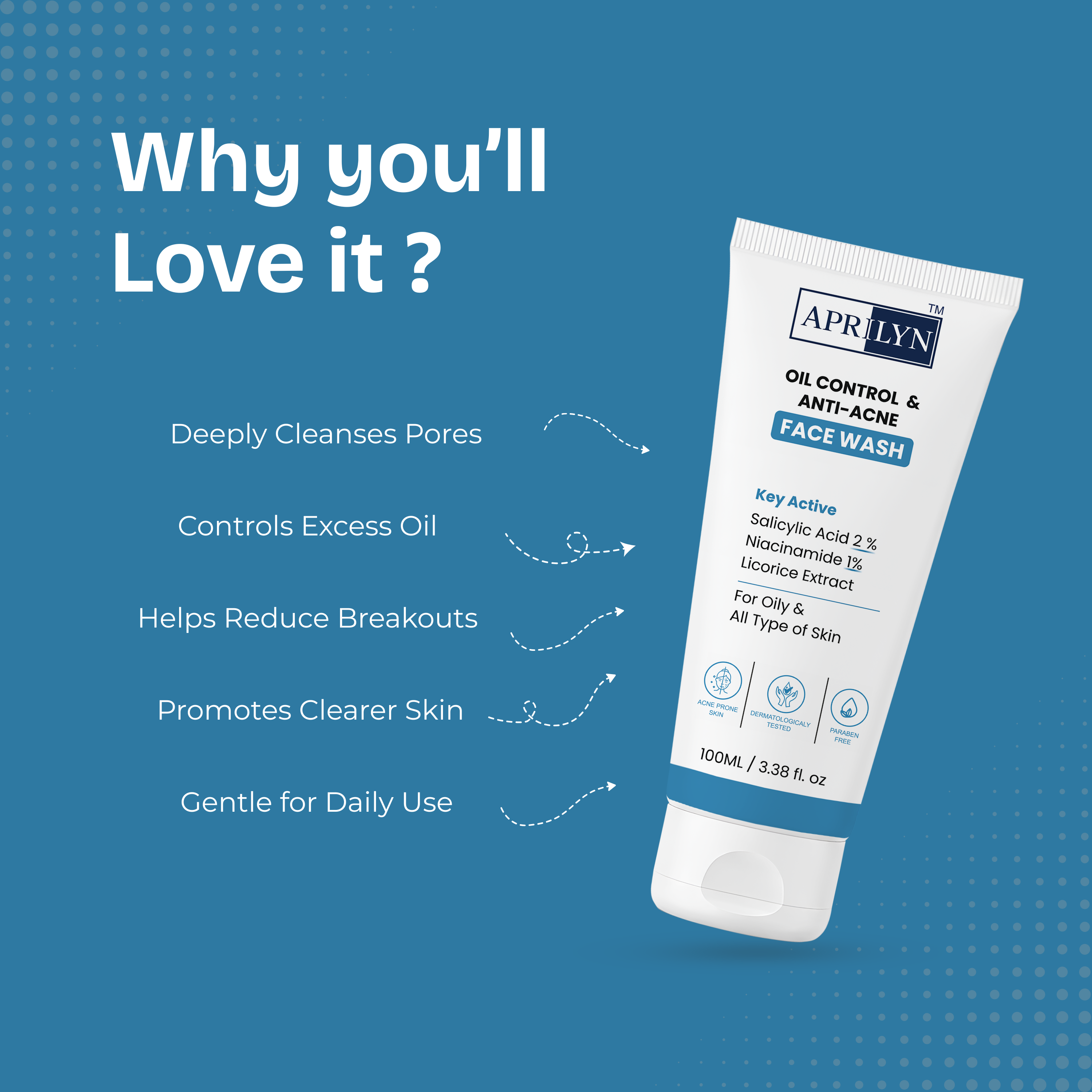 Salicylic Acid Face Wash + SPF 50 Sunscreen Combo for Men & Women