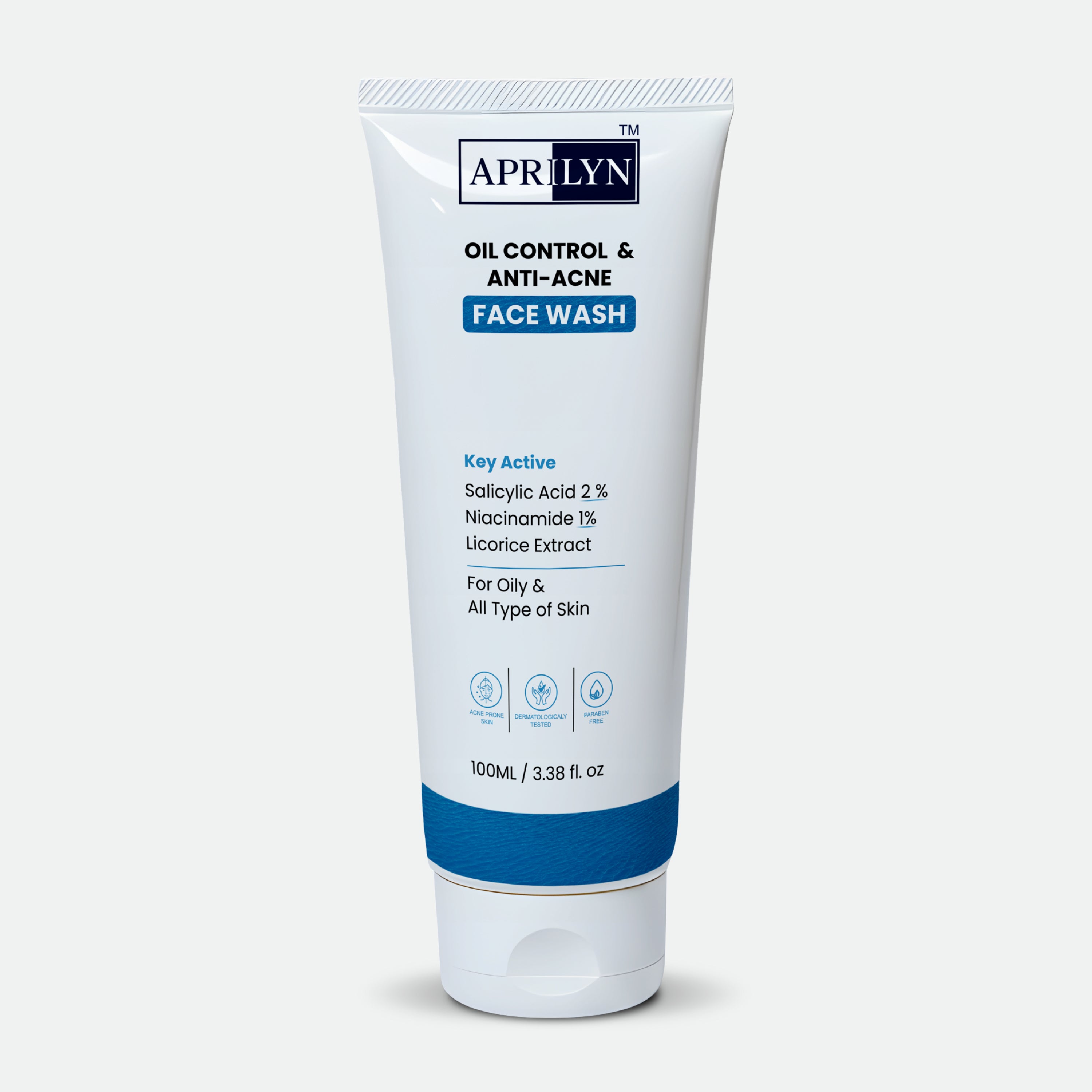 APRILYN Oil Control Face Wash for Oily & Acne Skin | 2% Salicylic Acid