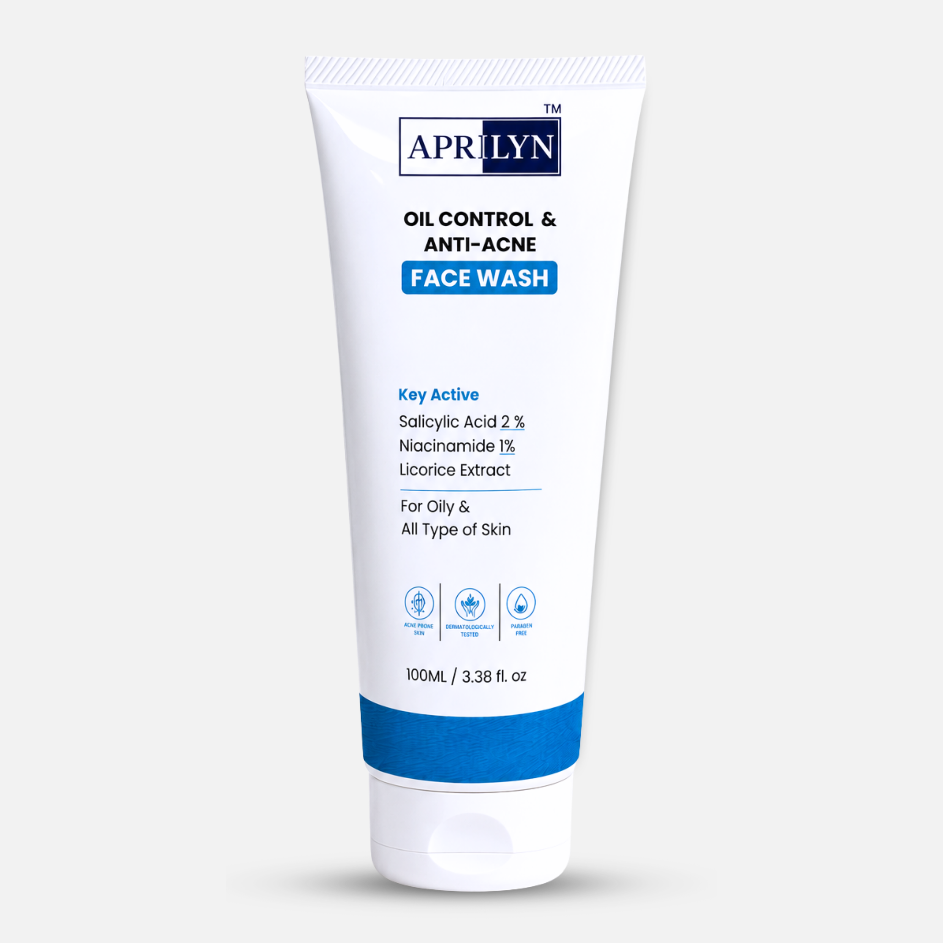 Oil & Acne Control Face Wash with 2% Salicylic Acid | Deep Cleansing Formula for Oily & Acne Prone Skin – 100ml