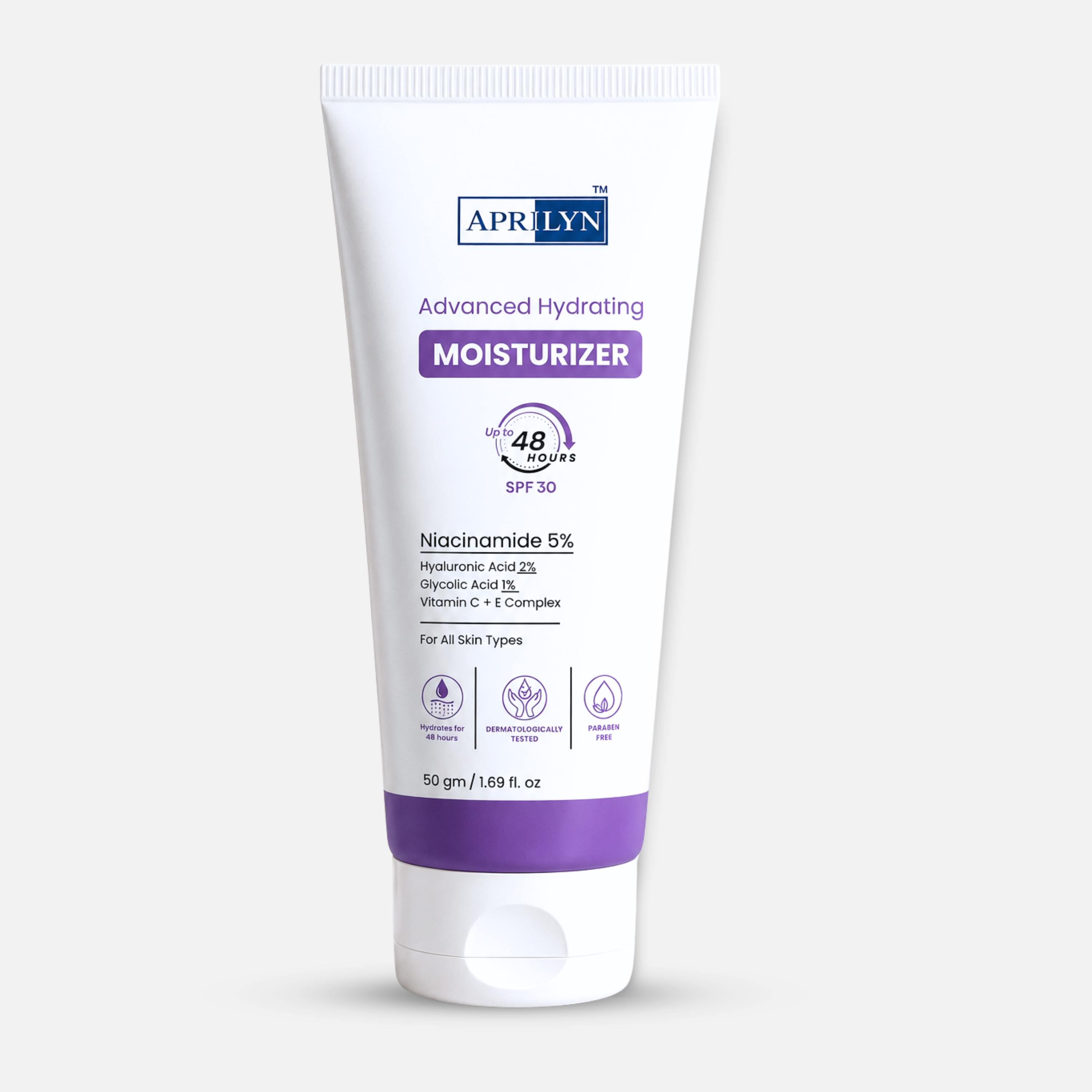 Advanced Hydrating Moisturizer with 5% Niacinamide & 2% Hyaluronic Acid | Barrier Repair & Brightening Formula – 50gm